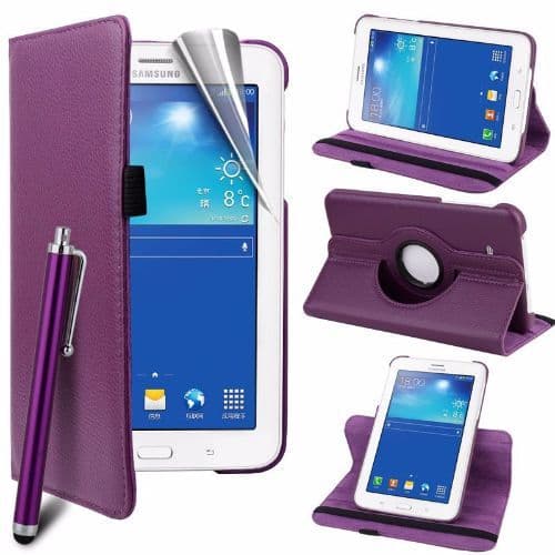 Samsung Galaxy Tab 3 7 Lite 360 Swivel Stand Case Cover